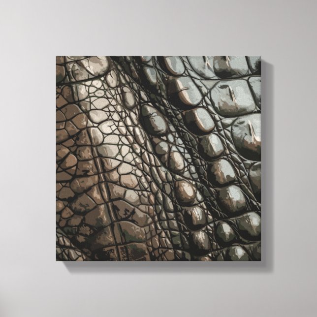 Gator Texture Canvas Print (Front)