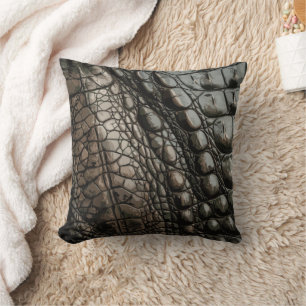 Gator Texture Throw Pillow