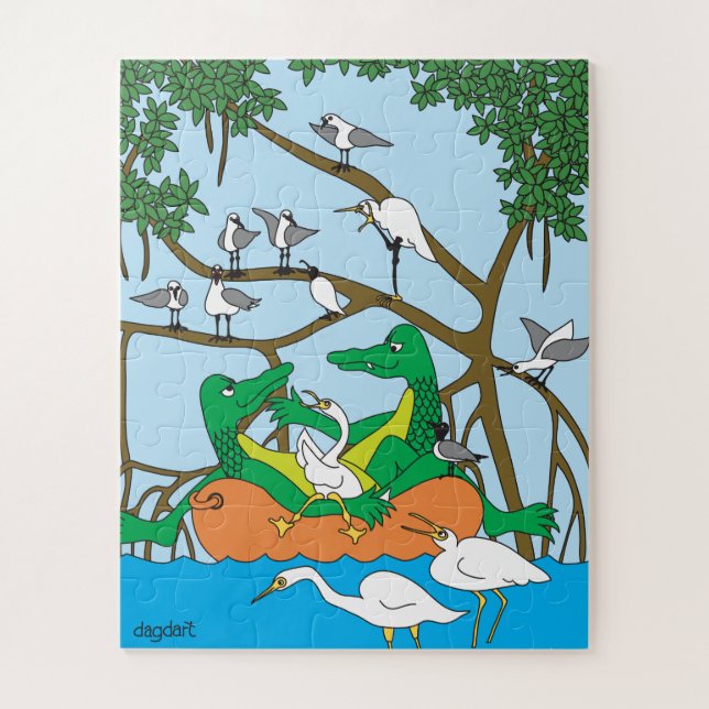 Gators BIG Piece Jigsaw Puzzle (Vertical)