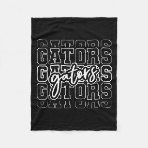 Gators Name Team Backto School Heart For Men Women Fleece Blanket