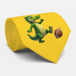 Gators Team With Football  Tie