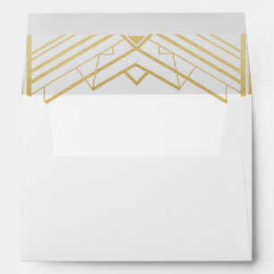 Gatsby Art Deco 1920s Wedding Invitation Envelopes