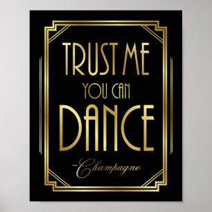 Gatsby Art Déco FAITES-MOI CONFIANCE VOUS POUVEZ D