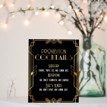 Gatsby, Art Deco, Murder Mystery, Invitation, 