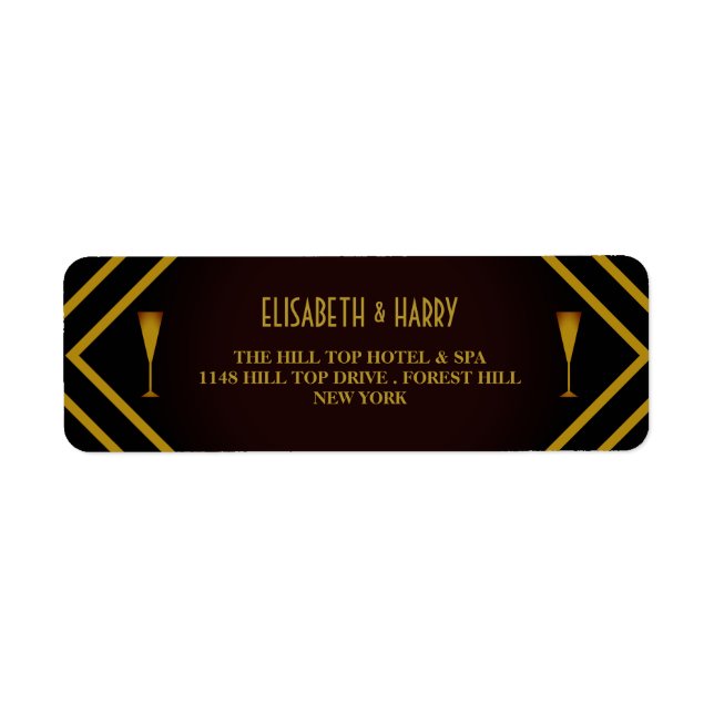 Gatsby Gold 2020's Wedding (Front)