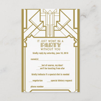 Gatsby RSVP des années 1920