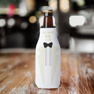 Gatsby Wedding Tuxedo Groomsman Bottle Cooler