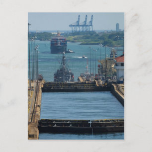Gatun Locks 8 Postcard