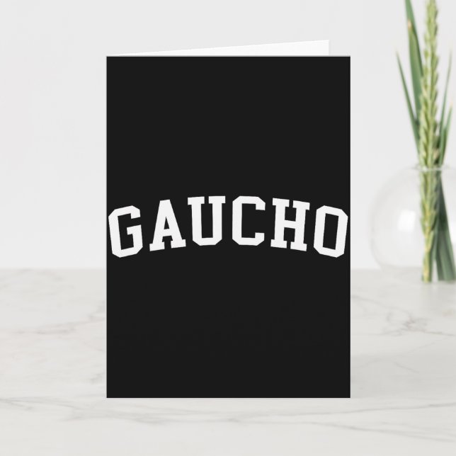 Gaucho  card (Front)