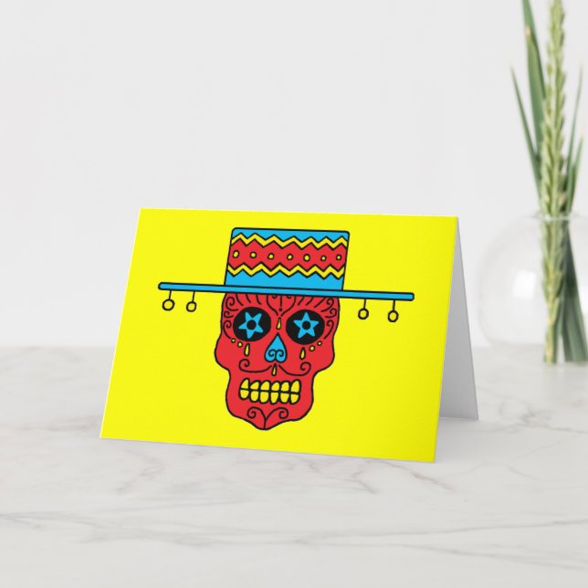 Gaucho Sugar Skull Card (Front)