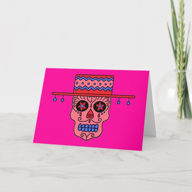 Gaucho Sugar Skull Card (Front)