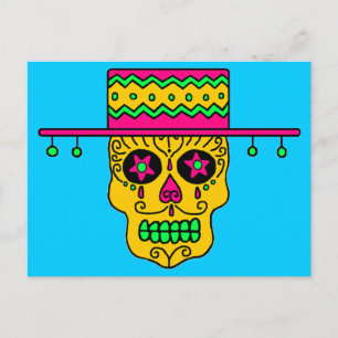 Gaucho Sugar Skull Postcard