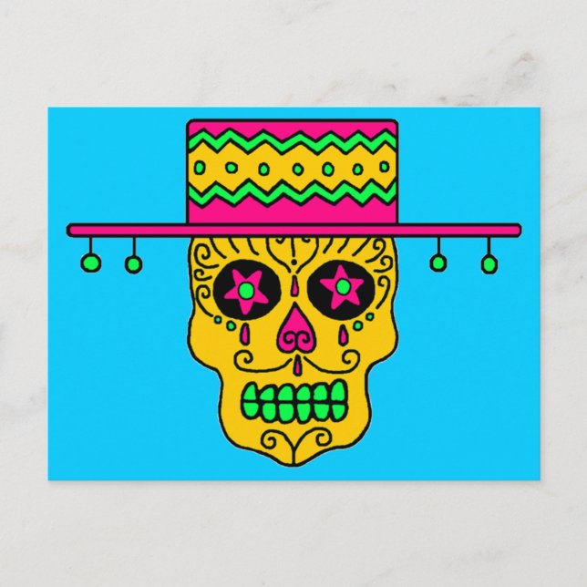 Gaucho Sugar Skull Postcard (Front)