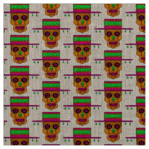 Gaucho Sugar Skulls Fabric