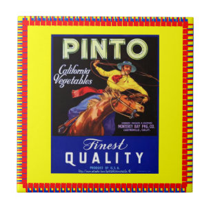 "Gaucho Tile-Vintage vegetables Ad-Circa 1940" Tile