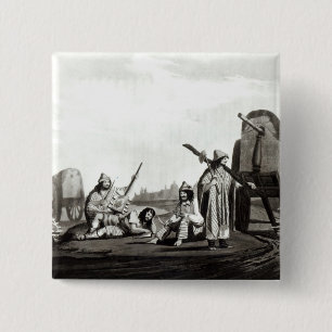 Gauchos of Tucuman, 1820 2 Inch Square Button