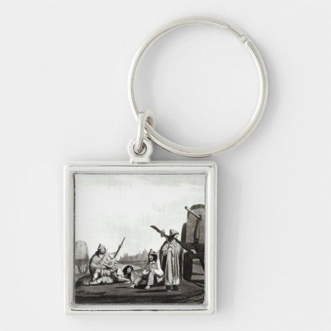Gauchos  of Tucuman, 1820 Keychain (Front)