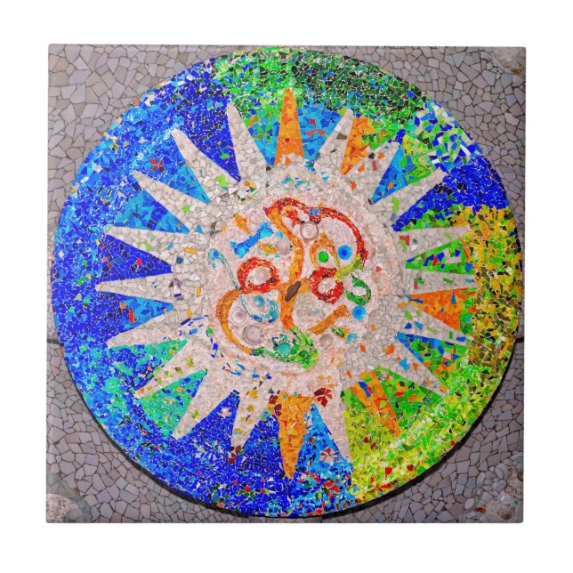 Gaudi Detail Blue Tile (Front)