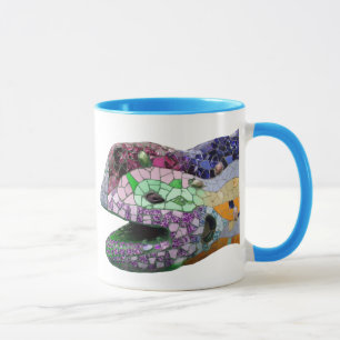 Gaudi Lizard Head Mosaics Mug