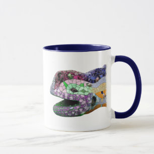 Gaudi Lizard Head Mosaics Mug