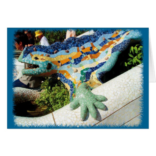 Gaudi Lizard Mosaics (Front Horizontal)