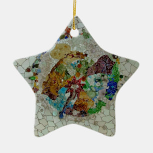Gaudi Mosaic Ceramic Ornament