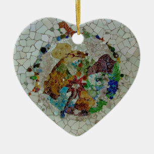 Gaudi Mosaic Ceramic Ornament