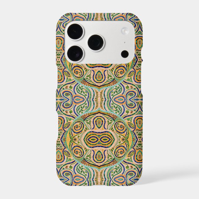 Gaudí Mosaic Inspired Pattern – Colourful Abstract (Back)