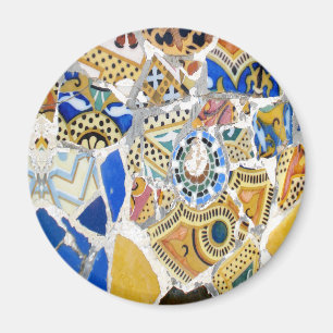 Gaudi Yellow Tiles magnet