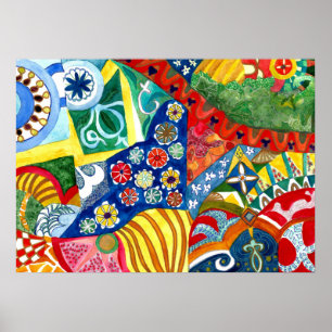 Gaudi's Bench 2. Poster