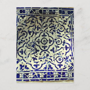 Gaudi's Park Guell Mosaic Tiles Barcelona Postcard