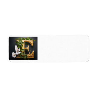 Gaufrage or E
