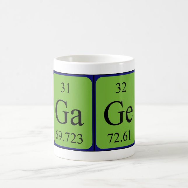 Gauge periodic table name mug (Center)