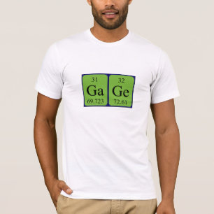 Gauge periodic table name shirt
