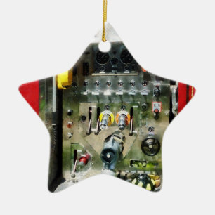 Gauges Hoses And Helmet Ceramic Ornament