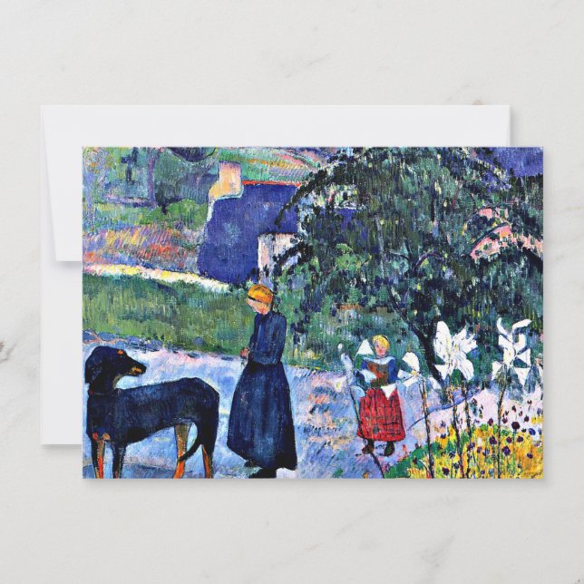 Gauguin - Among the Lilies Card (Front)