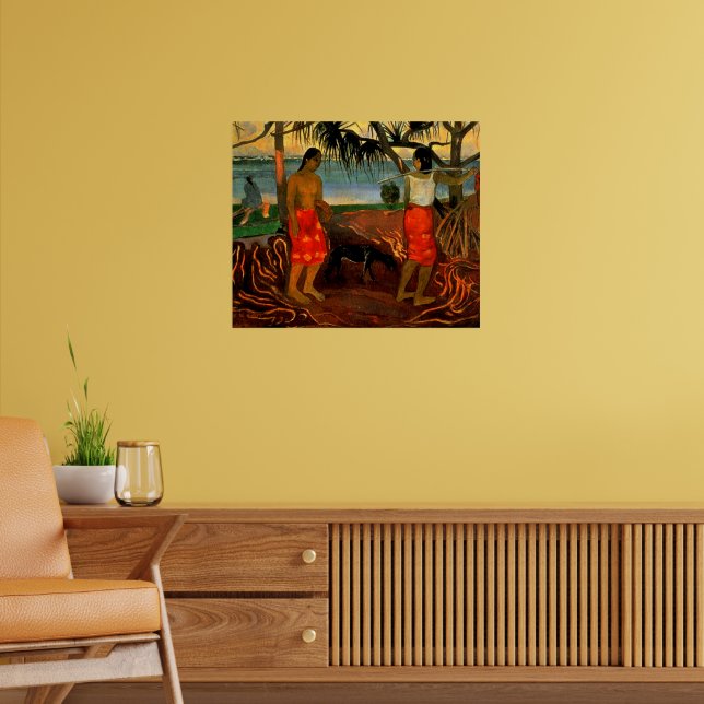 Gauguin - Beneath the Pandanus Tree Poster (Living Room 2)