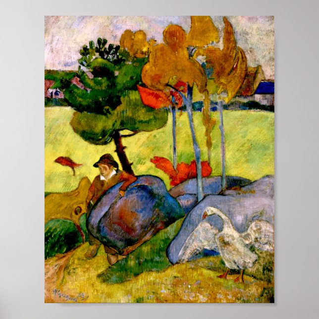 Gauguin - Breton Boy in a Landscape Poster (Front)