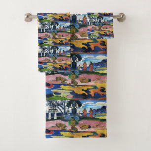Gauguin Day of the God Mahana no atua Art Print Bath Towel Set