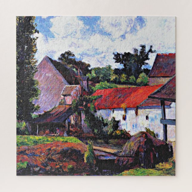 Gauguin - Farm in Osny, fine art painting Jigsaw Puzzle (Vertical)