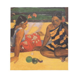 Gauguin French Polynesia Tahiti Women Notepad