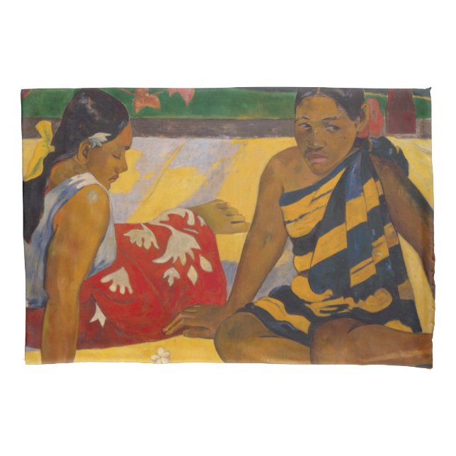 Gauguin French Polynesia Tahiti Women Painting Pillowcase (Front)