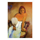 Gauguin Girl Avec Un Poster De Ventilateur