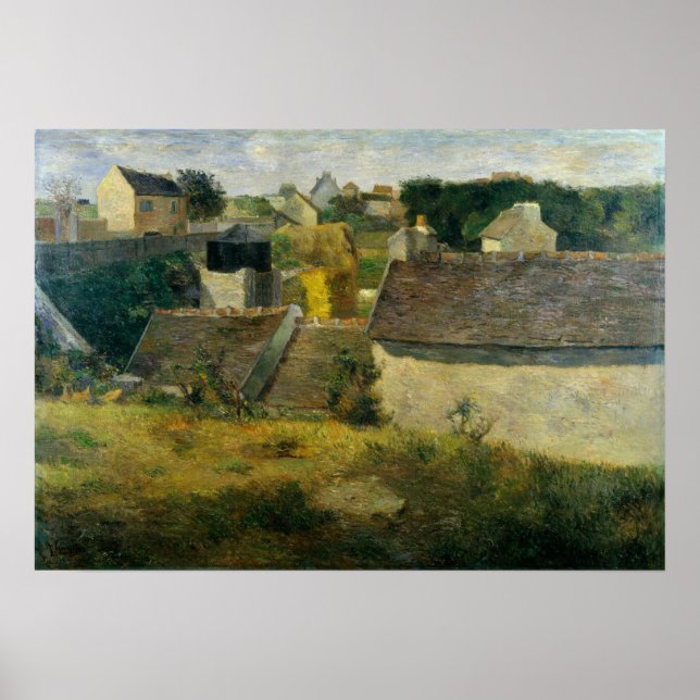 Gauguin - Houses At Vaugirard 1880 Poster (Front)