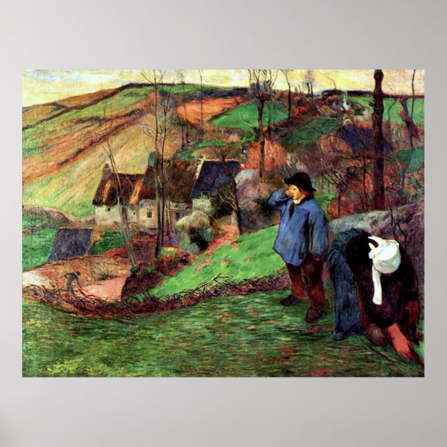 Gauguin - Landscape of Brittany Poster (Front)