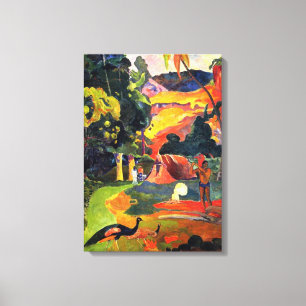Gauguin Landscape with Peacocks Canvas Wrap