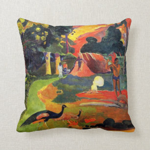 Gauguin Landscape with Peacocks Pillow