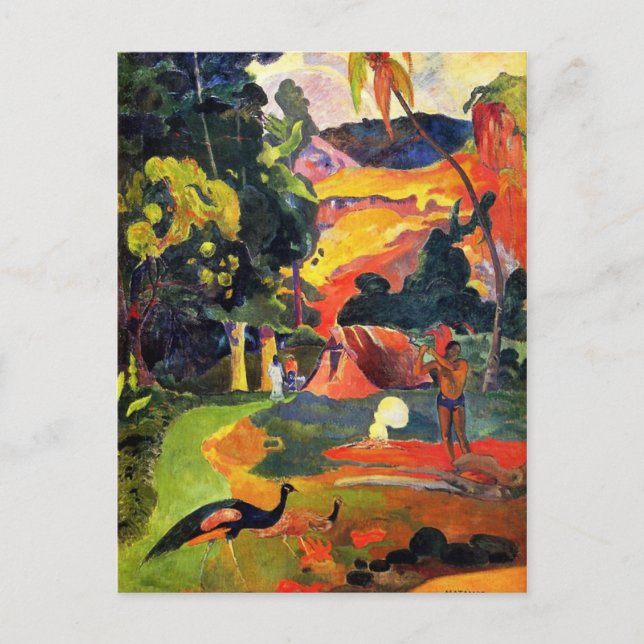 Gauguin Landscape with Peacocks Postcard (Front)