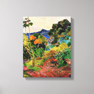 Gauguin - Martinique Landscape, famous painting, Canvas Print