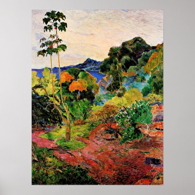 Gauguin - Martinique Landscape Poster (Front)